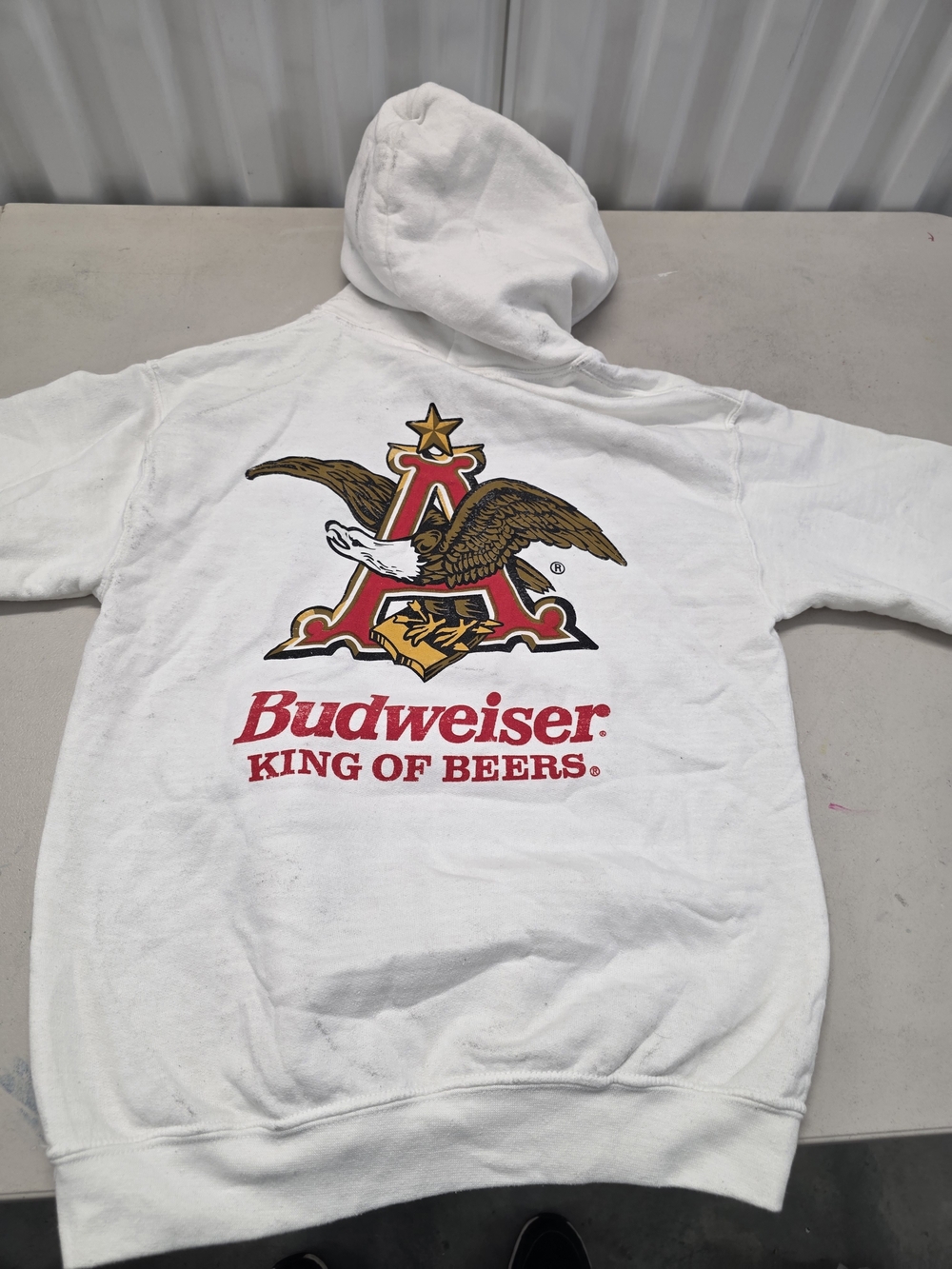Budweiser King Of Beers Eagle Sweatshirt Hoodie Brew City Size Small